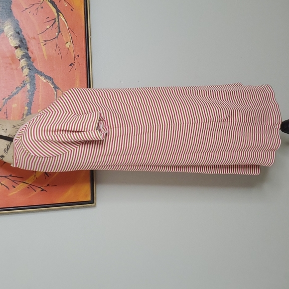 Madewell Swingy Tee Dress in Stripe Size Large - Picture 3 of 8